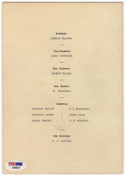 Gallery First Nighter's Club Signed Menu (5) with Vivien Leigh, Laurence Olivier & Others (PSA/DNA)