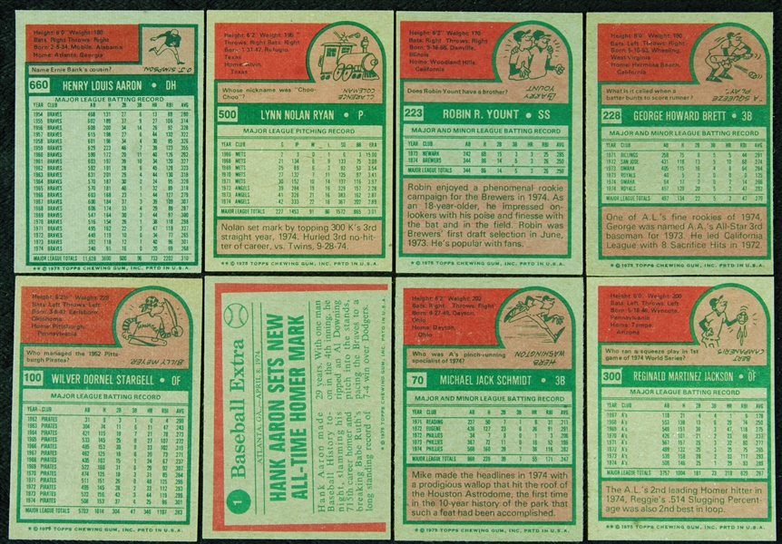 1975 Topps Baseball Near-Set (659/660)