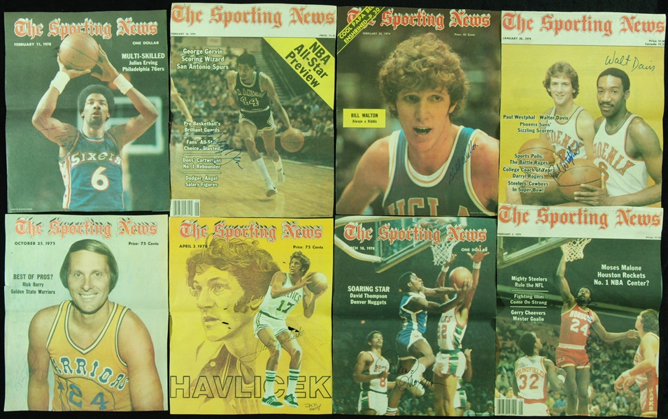 Basketball Signed Sporting News Covers Group (56)