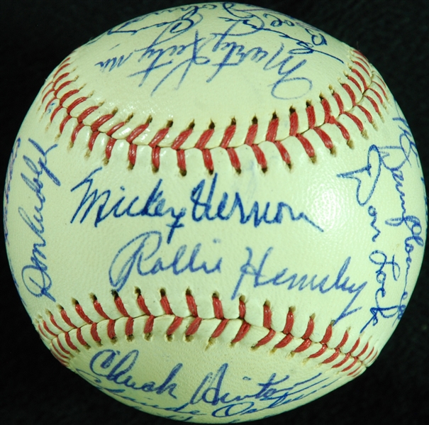 1962 Washington Senators Team-Signed OAL Baseball (27) (PSA/DNA)