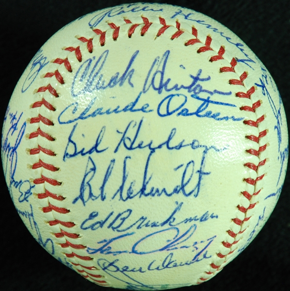 1962 Washington Senators Team-Signed OAL Baseball (27) (PSA/DNA)