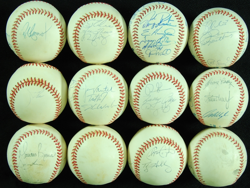 Team-Signed Baseballs Group (12)