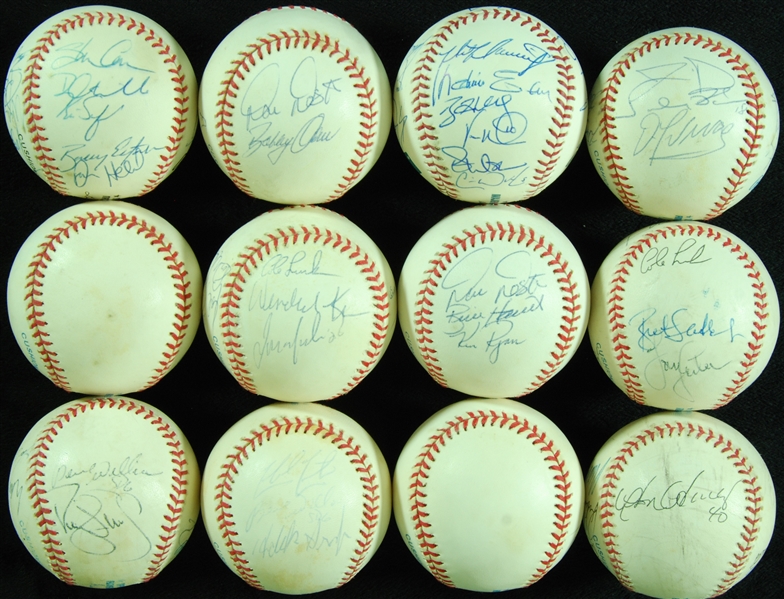 Team-Signed Baseballs Group (12)