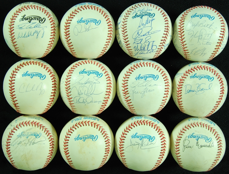 Team-Signed Baseballs Group (12)