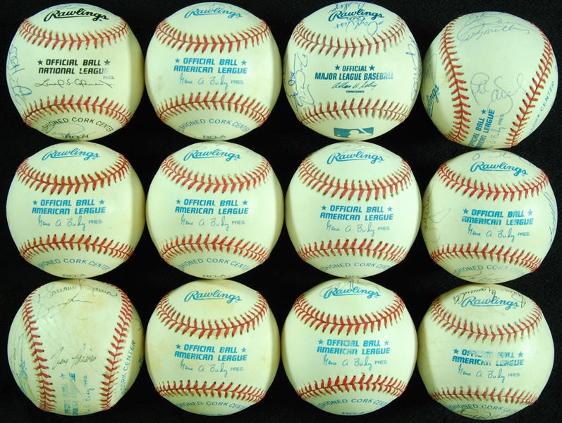 Team-Signed Baseballs Group (12)