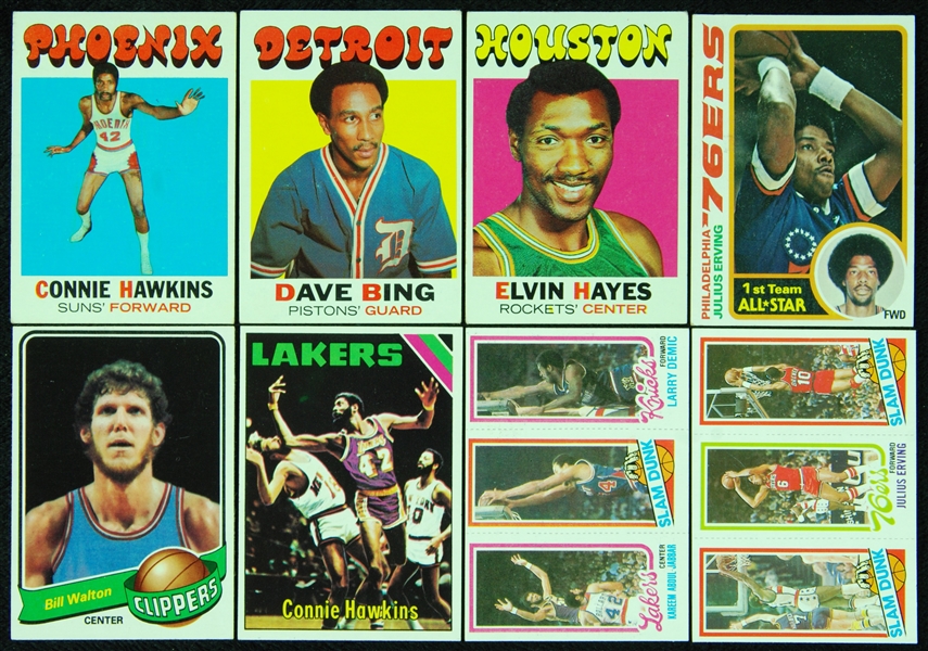 1970’s and 1980’s Vintage Topps Basketball Array With Primarily HOFers (125)