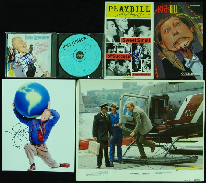 John Lithgow Signed Photos & CD (5)