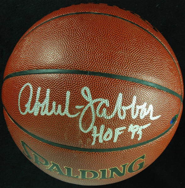 Kareem Abdul-Jabbar Signed Spalding Basketball HOF 95 (Steiner)