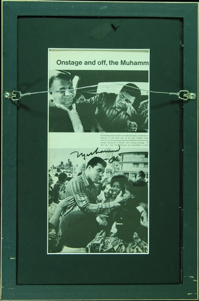 Muhammad Ali Twice-Signed Double-Sided Framed Photo Inscribed King of the Ring (JSA)