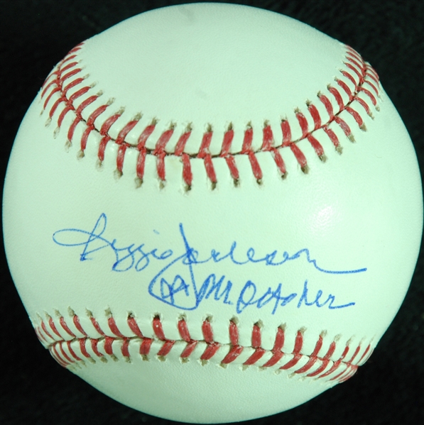 Reggie Jackson Single-Signed OML Baseball Inscribed Mr. October (Steiner)