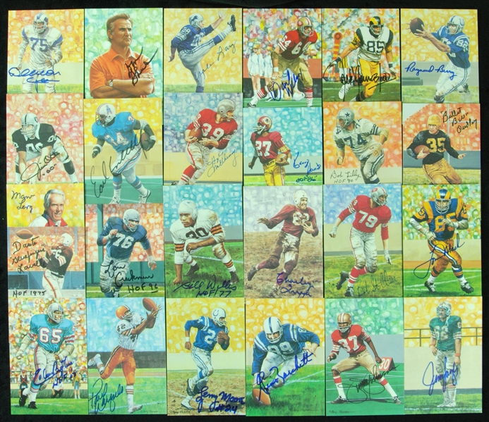 Signed Goal Line Art Cards Group (25)