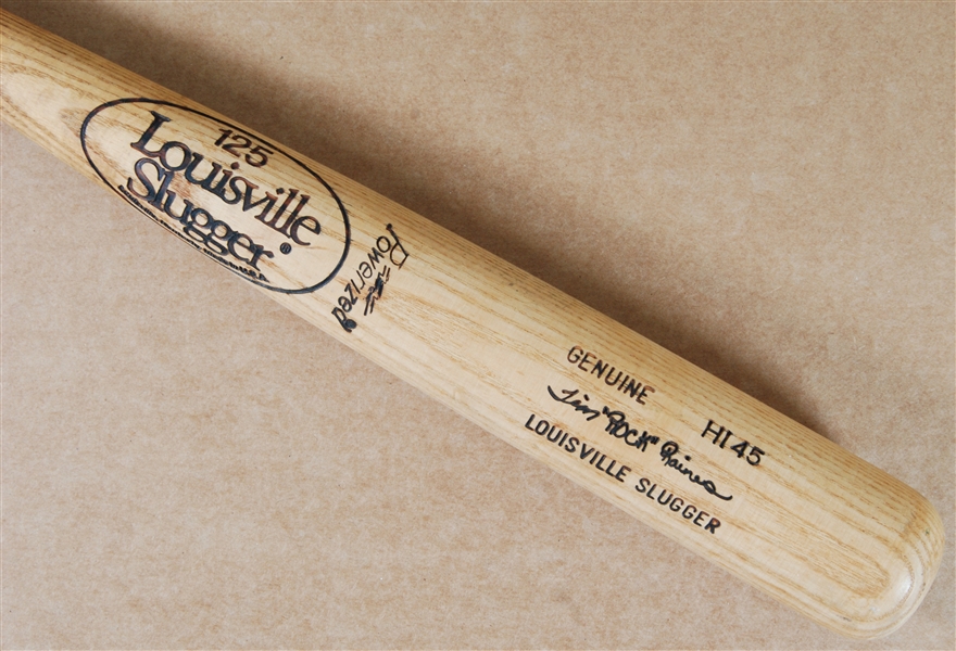 Tim Raines 1980-83 Louisville Slugger Professional Model Bat (PSA Taube)