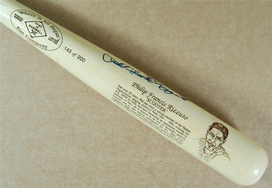 Phil Rizzuto Signed Commemorative Bat (PSA/DNA)