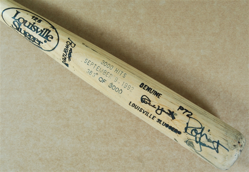 Robin Yount Signed Louisville Slugger 3,000 Hit Bat (PSA/DNA)