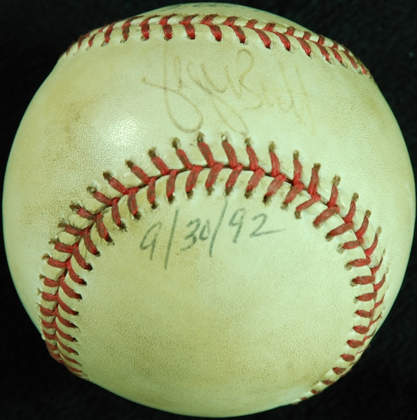 George Brett Single-Signed OAL Baseball from 3,000 Hit Game 9/30/92 (PSA/DNA)