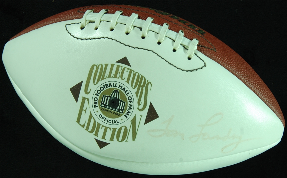 Tom Landry Signed Football Hall of Fame Football (PSA/DNA)