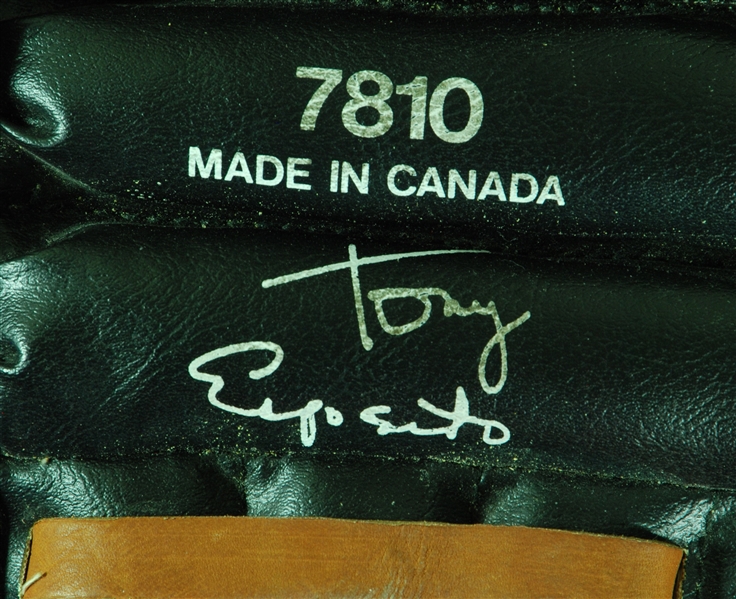 Tony Esposito Signed Exeter Personal Model Shin Guard (PSA/DNA)