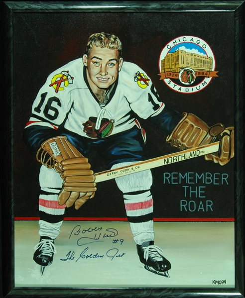 Bobby Hull Signed Original Artwork (PSA/DNA)