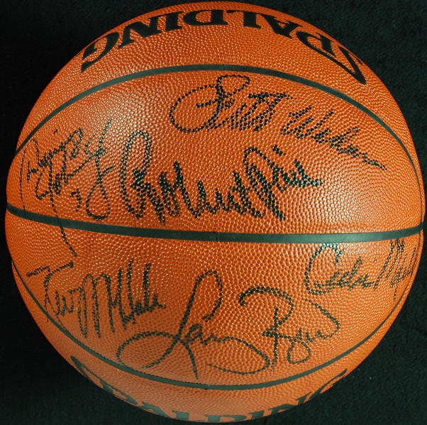 1984-85 Boston Celtics World Champions Team-Signed Spalding Official Basketball (12) (PSA/DNA)