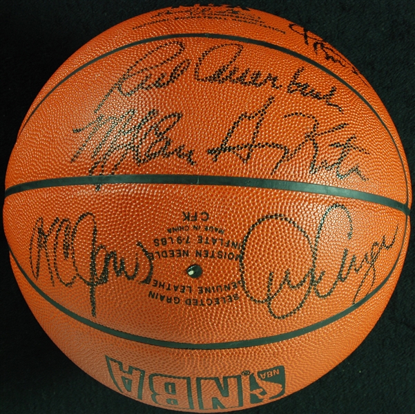 1984-85 Boston Celtics World Champions Team-Signed Spalding Official Basketball (12) (PSA/DNA)