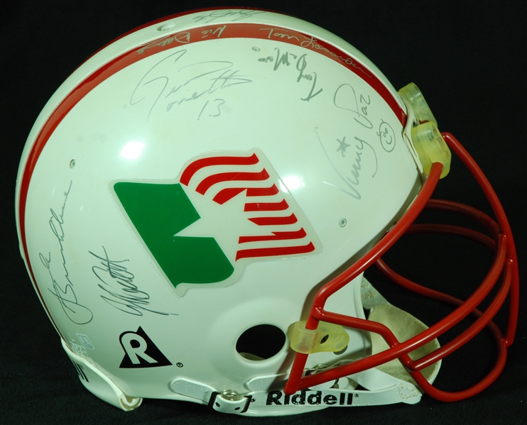 Italian Sports Hall of Fame Multi-Signed Full-Size Helmet (13) (PSA/DNA)