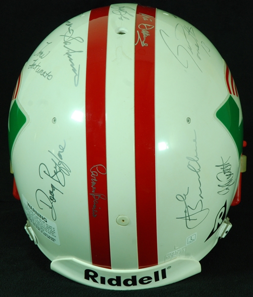 Italian Sports Hall of Fame Multi-Signed Full-Size Helmet (13) (PSA/DNA)