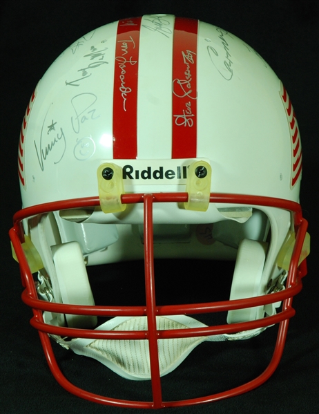 Italian Sports Hall of Fame Multi-Signed Full-Size Helmet (13) (PSA/DNA)