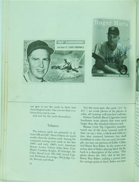 Multi-Signed The Complete Book of Baseball Cards Book (67)