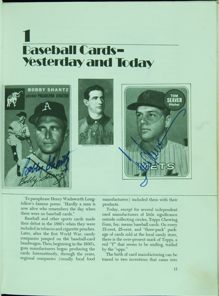 Multi-Signed The Complete Book of Baseball Cards Book (67)