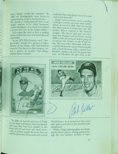 Multi-Signed The Complete Book of Baseball Cards Book (67)