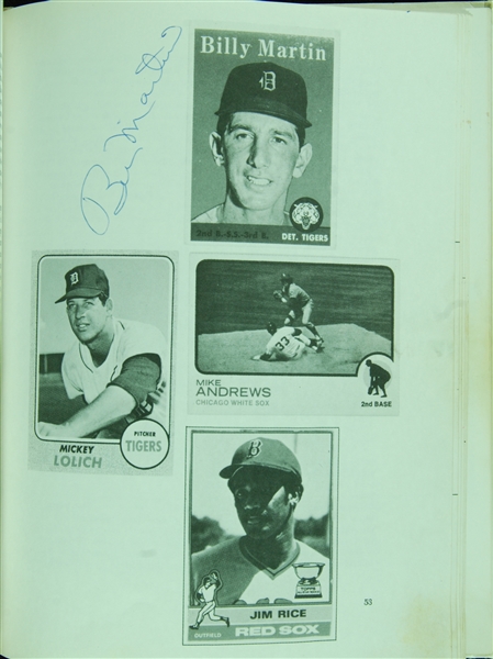 Multi-Signed The Complete Book of Baseball Cards Book (67)