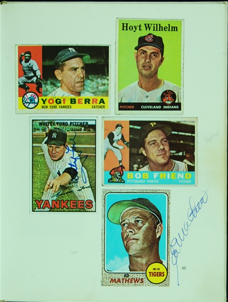 Multi-Signed The Complete Book of Baseball Cards Book (67)