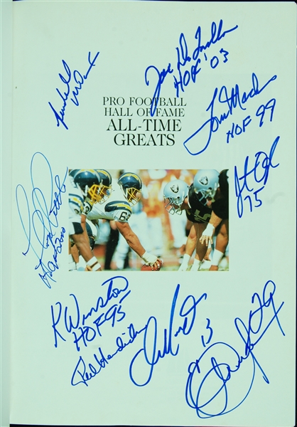 Multi-Signed NFL All-Time Greats Book (17) 