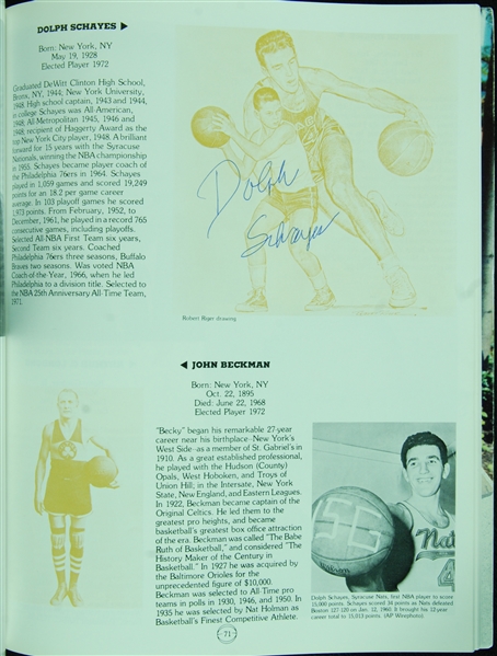 Multi-Signed Basketball Books Trio (3) (75 Signatures) with Russell, Cousy, West