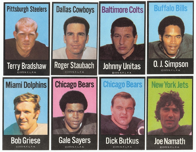 1972 NFLPA Fabric Iron On Complete Set (35)