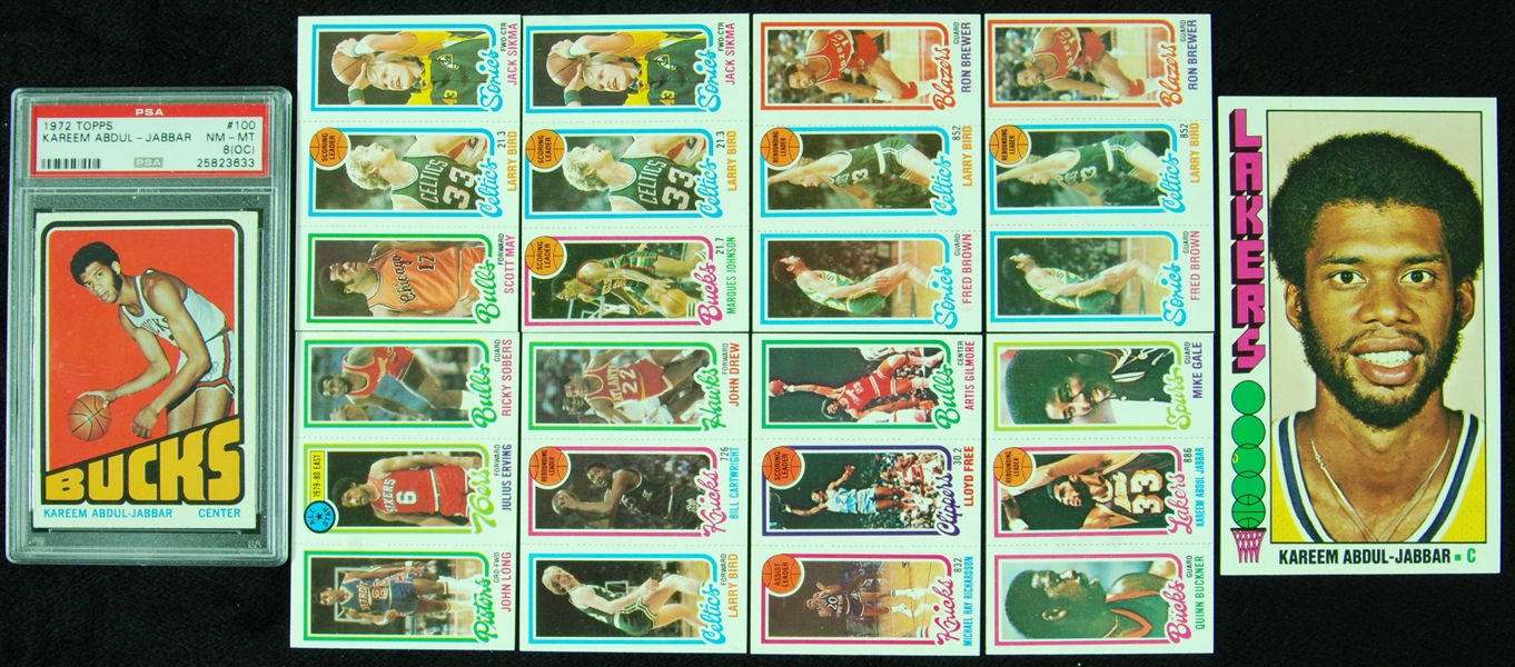 1970’s and 1980’s Topps Basketball, With Two 1980-81 Near Master Sets (641 cards)