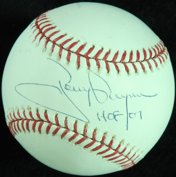 Tony Gwynn Single-Signed OML Baseball Inscribed HOF 07 (PSA/DNA)