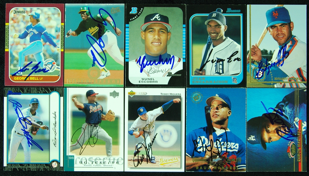 Foreign-Born Signed Baseball Card Group (800+)