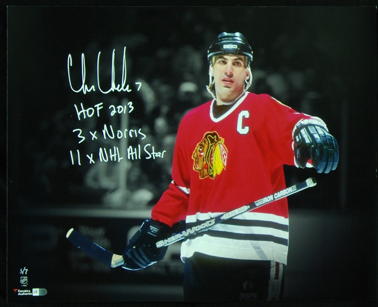 Mike Richter & Chris Chelios Signed 16x20 Photos (2) (Fanatics)