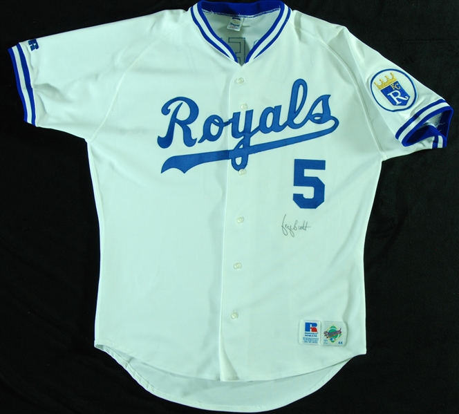 George Brett Signed Royals Home Jersey (JSA)