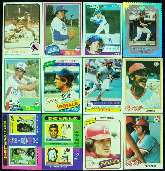 Massive Vending Hoard 1970’s and 1980’s Topps Baseball With Hall of Famers (3,771)