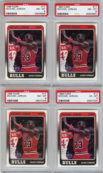 1988-89 Fleer Basketball Complete Set Group (8)