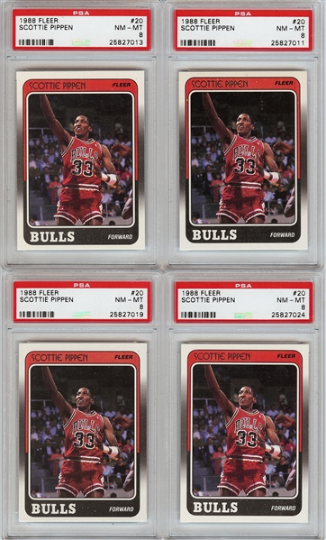 1988-89 Fleer Basketball Complete Set Group (8)