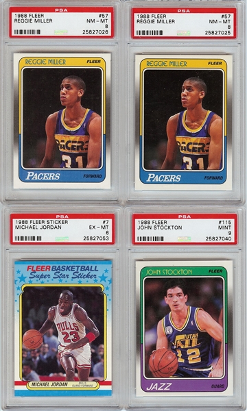 1988-89 Fleer Basketball Complete Set Group (8)