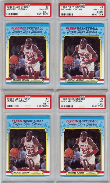 1988-89 Fleer Basketball Complete Set Group (8)