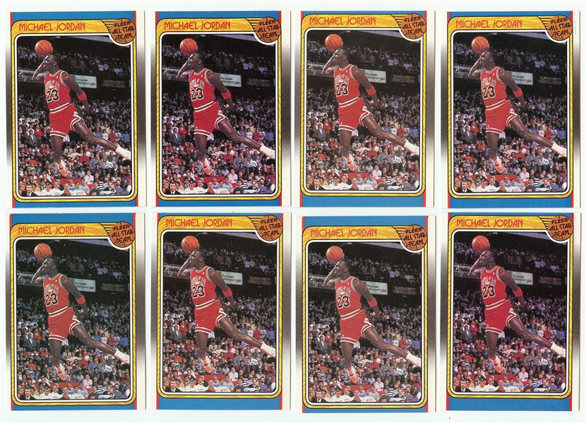 1988-89 Fleer Basketball Complete Set Group (8)