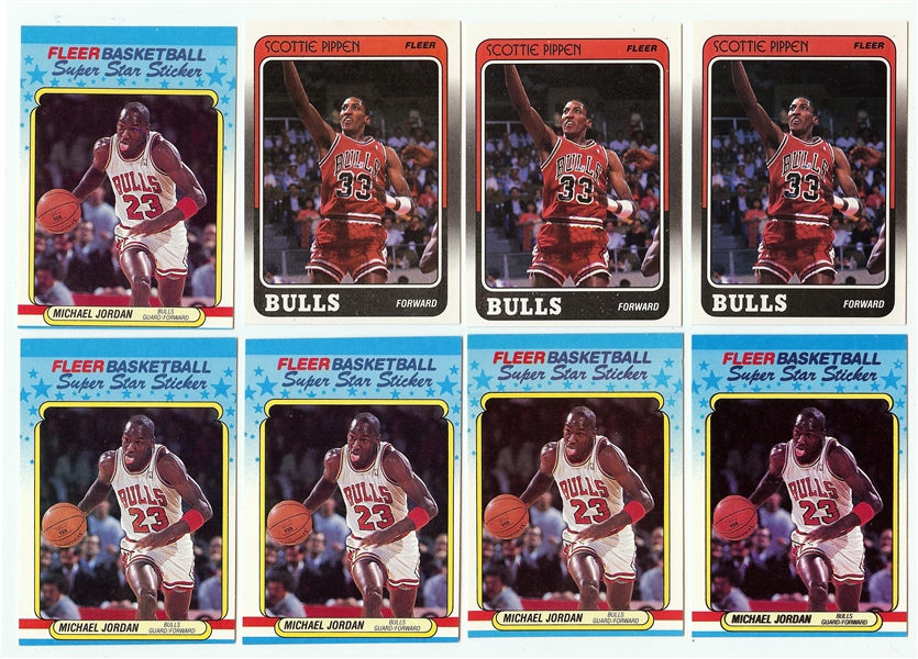 1988-89 Fleer Basketball Complete Set Group (8)