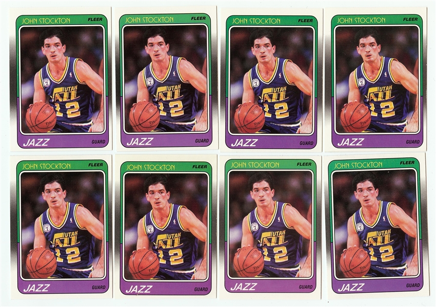 1988-89 Fleer Basketball Complete Set Group (8)