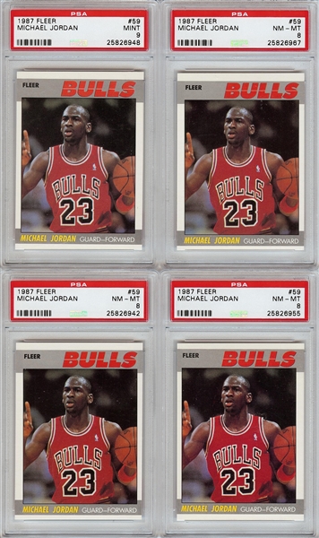 1987-88 Fleer Basketball Complete Set Group (8)