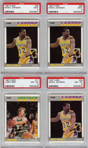 1987-88 Fleer Basketball Complete Set Group (8)